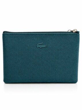 LACOSTE x Turkish Airlines Teal Mini Travel Amenity Kit Empty